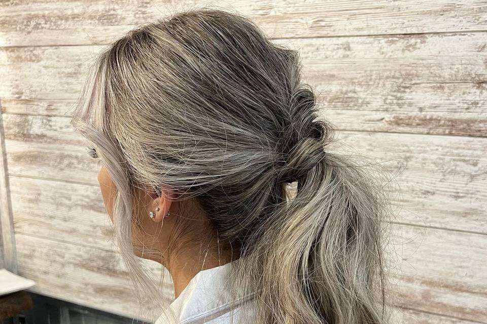 Bridal ponytail by Britany