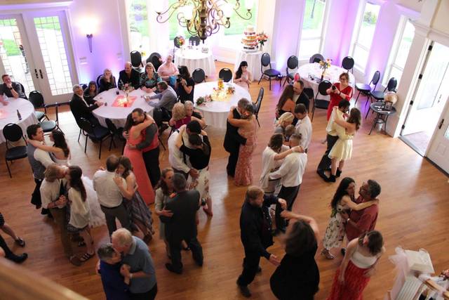 Guests dancing