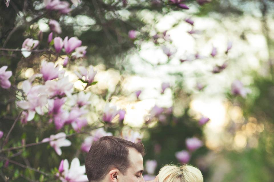 Portrait of the happy couple