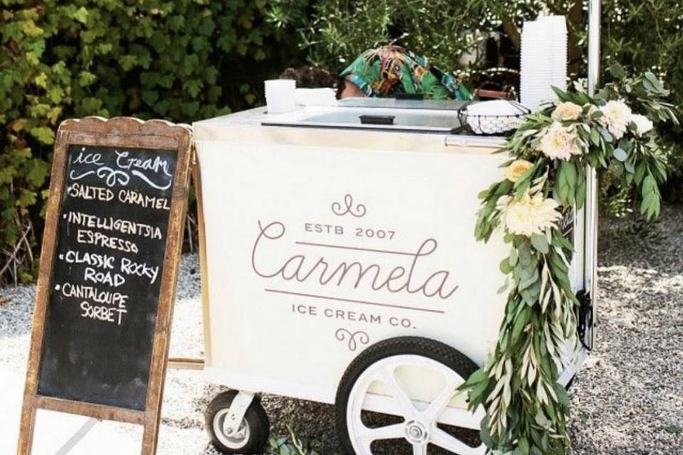 Ice Cream Cart with Floral