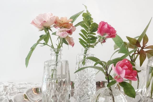 Crystal bud vases