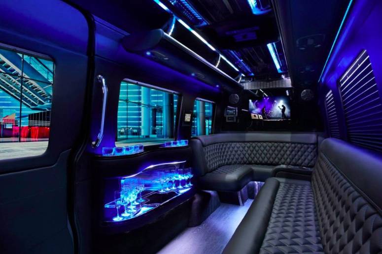 Inside Limo Van