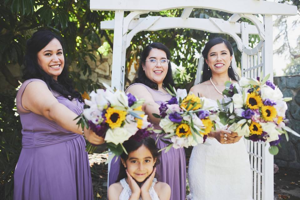 Bride & Bridal party Styling