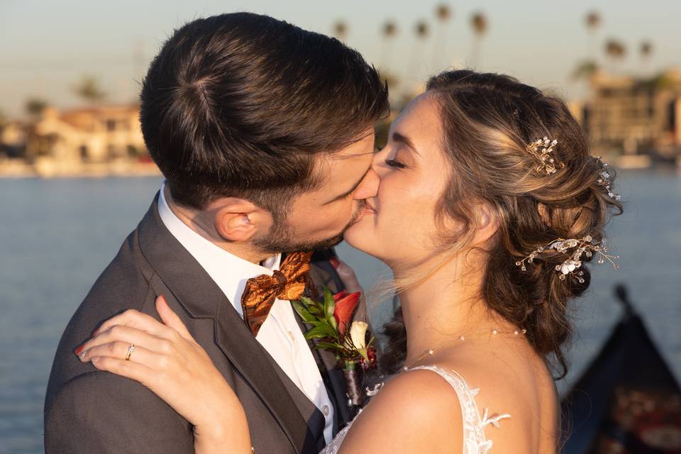 Boho styled updo