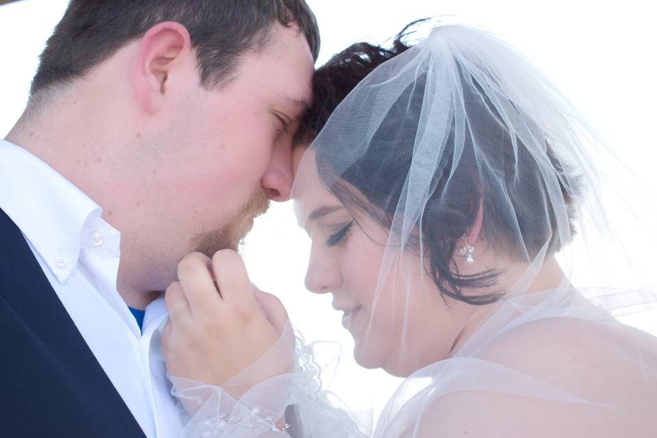 Bride and Groom in Azle, TX