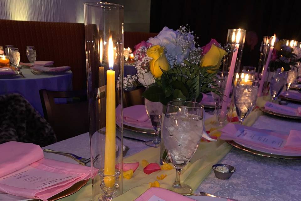 Intimate table setting