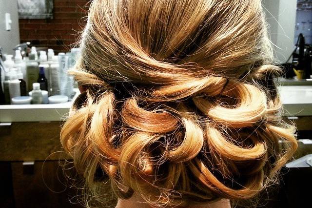 Bride's hair