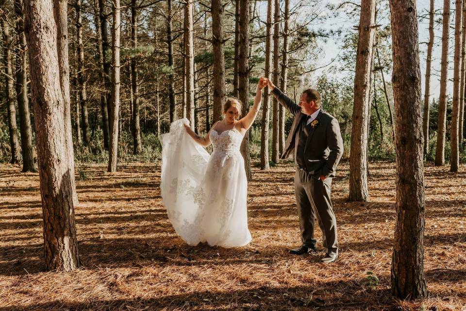 Bride + groom