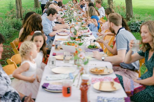 Dinner under the trees