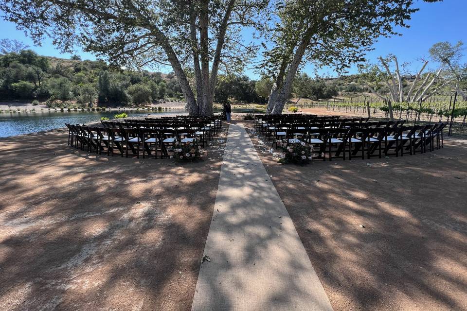 Monserate Winery outdoor wedding