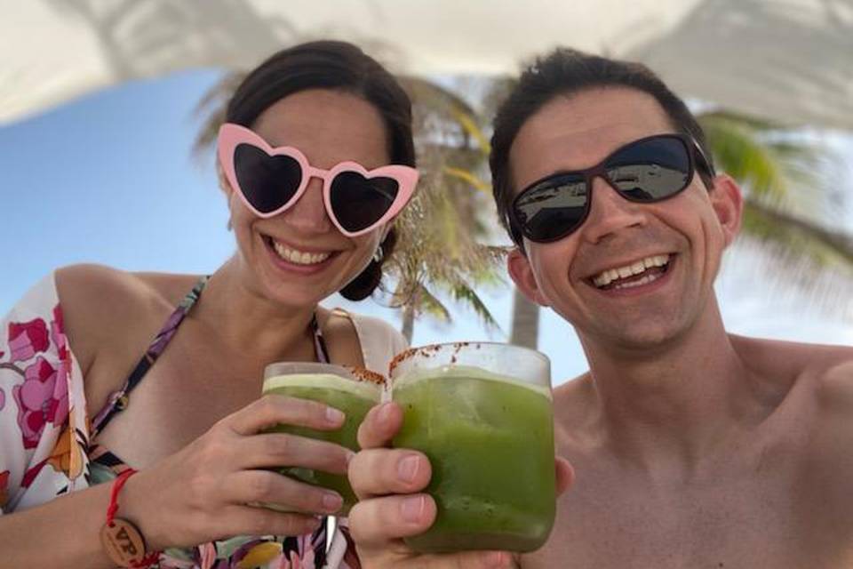 Couple enjoying Mexico