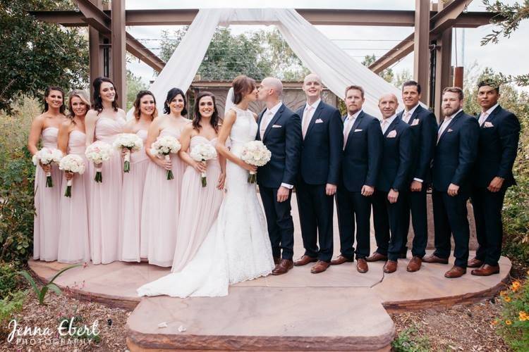 Michelle & Matthew and their bridal party