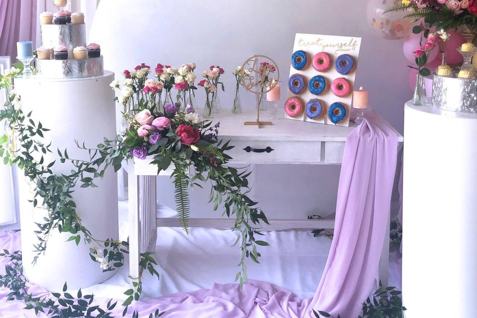 Colorful Dessert Table