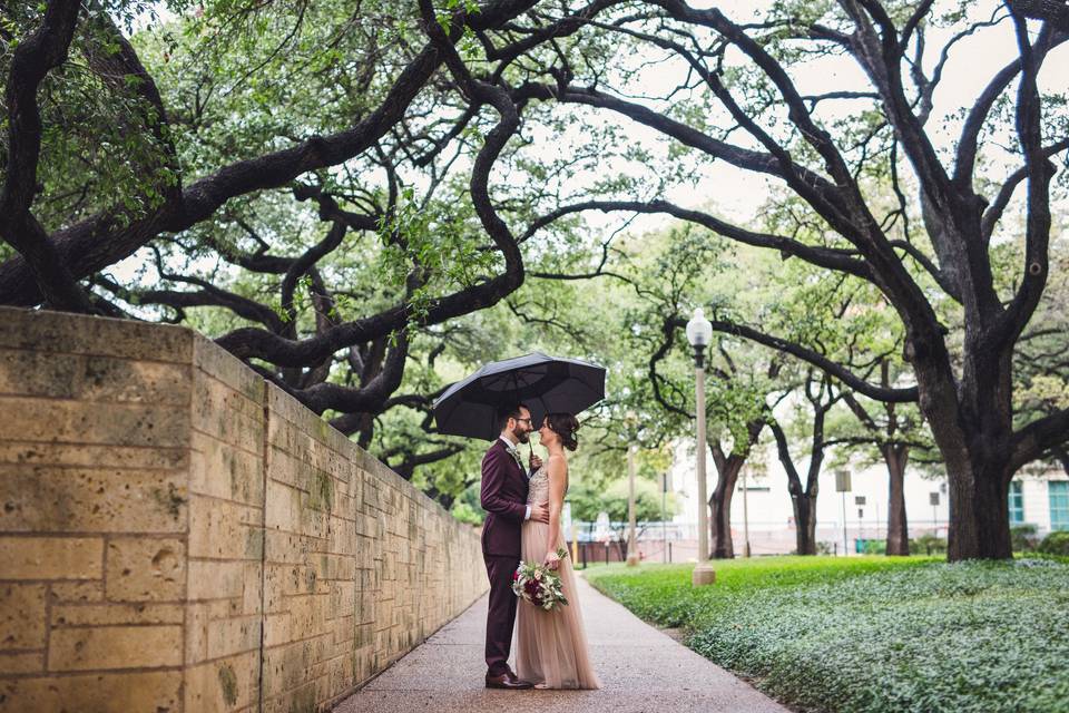 Rainy Austin Wedding
