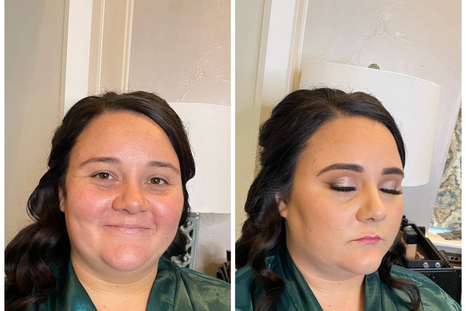 Bridesmaid makeup