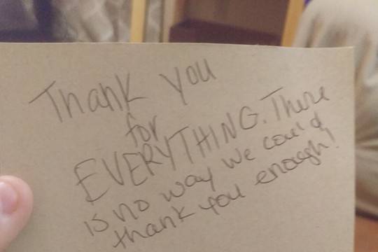 Thank you note!