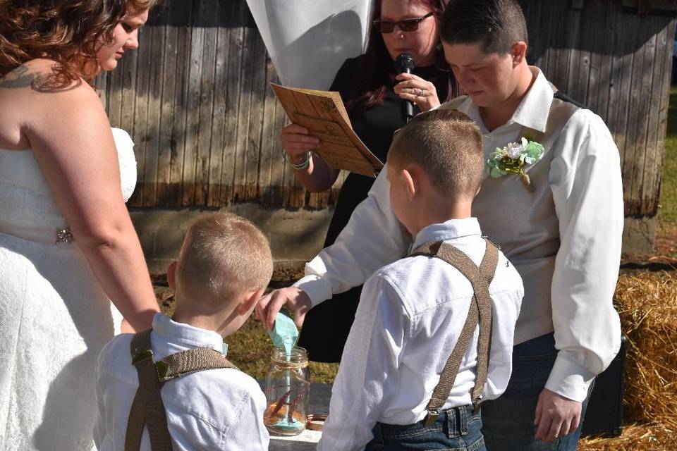 Sand ceremony