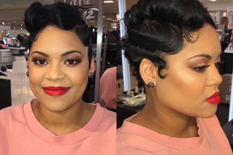 All glammed up for a Black Panther watch party!