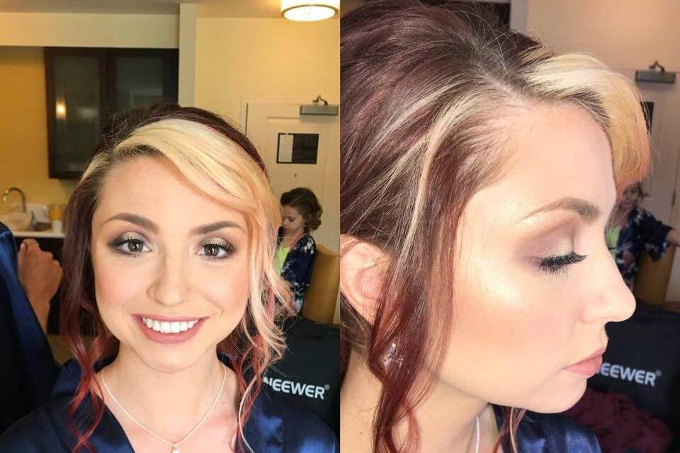 Halo eye for this bridesmaid!