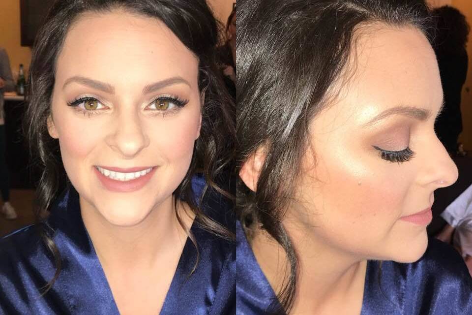 Soft and clean bridesmaid look!