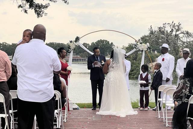 Bride arrives