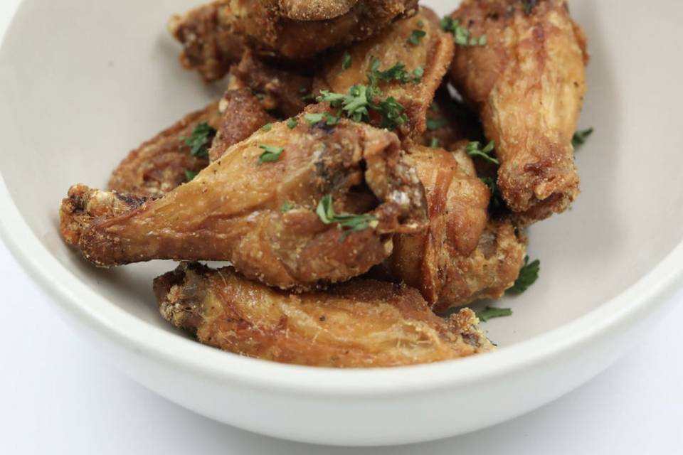 Twice cooked wings