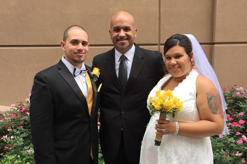 Mr and Mrs Jaime and Analicia Nieves married 7/17/15