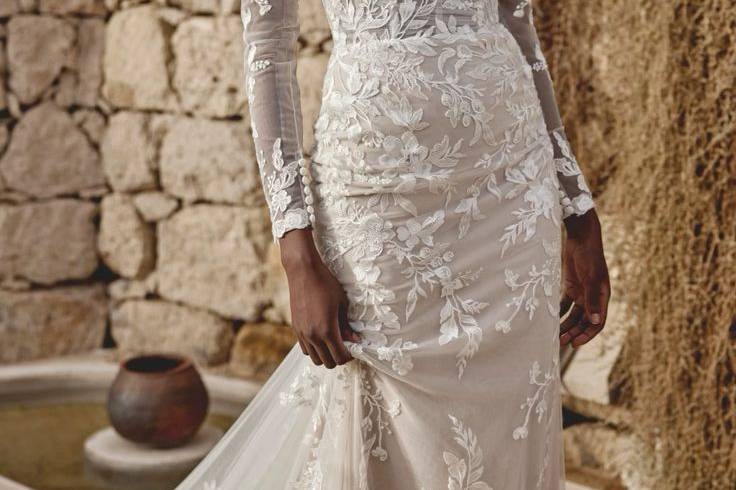Lillian West gown