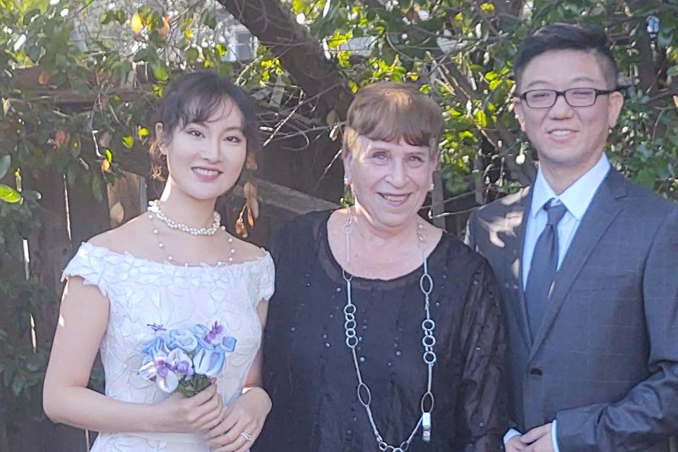 Reverend Sharon,Jing and Hao