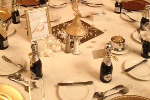 Golden centerpiece