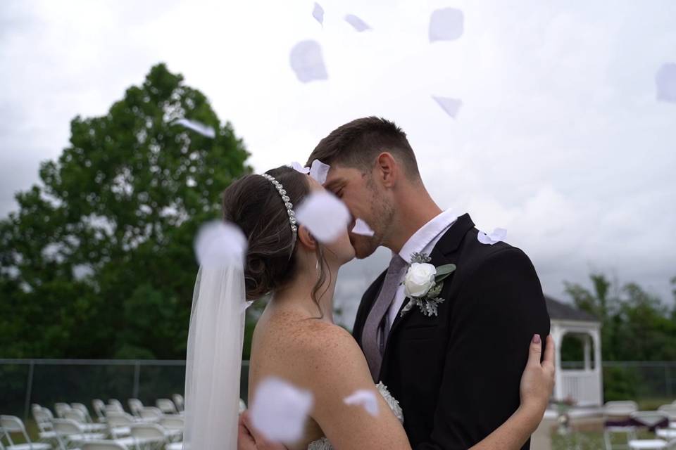 Screen grab from a wedding