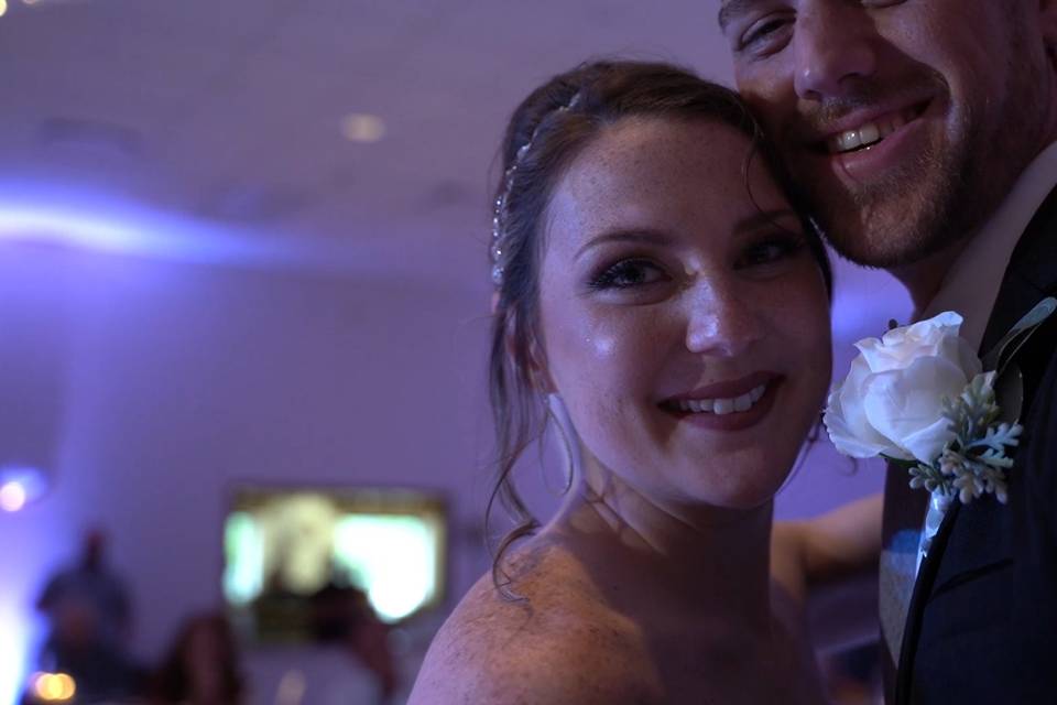 Screen grab from a wedding