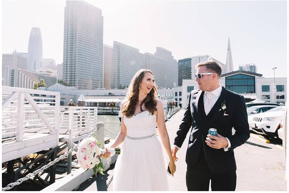 Hornblower cruise SF wedding