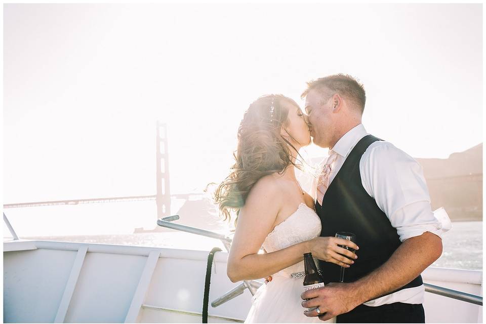 Hornblower cruise SF wedding