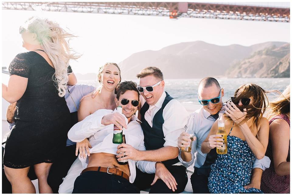 Hornblower cruise SF wedding