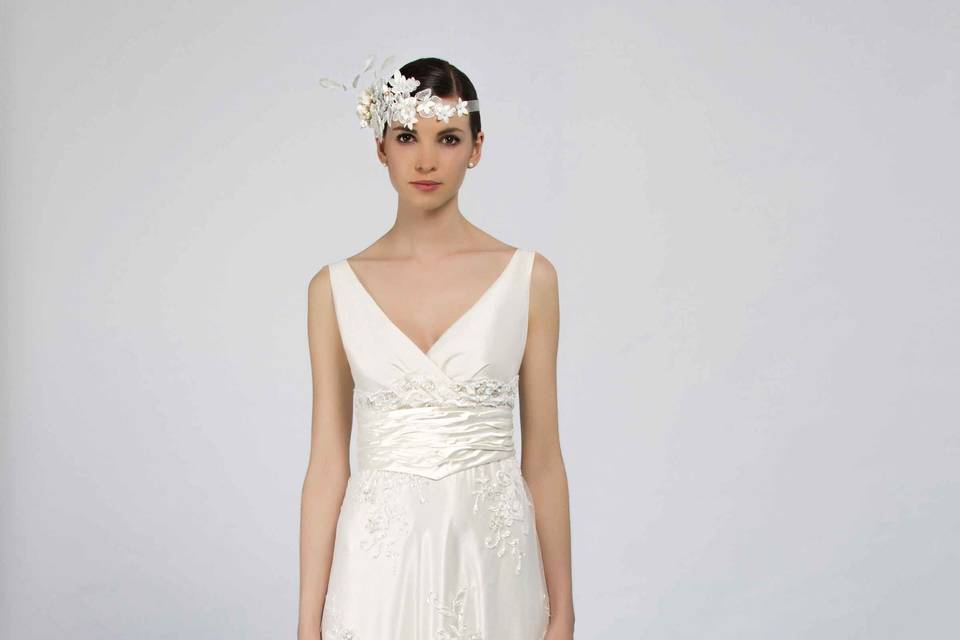 Gatsby-inspired wedding dress