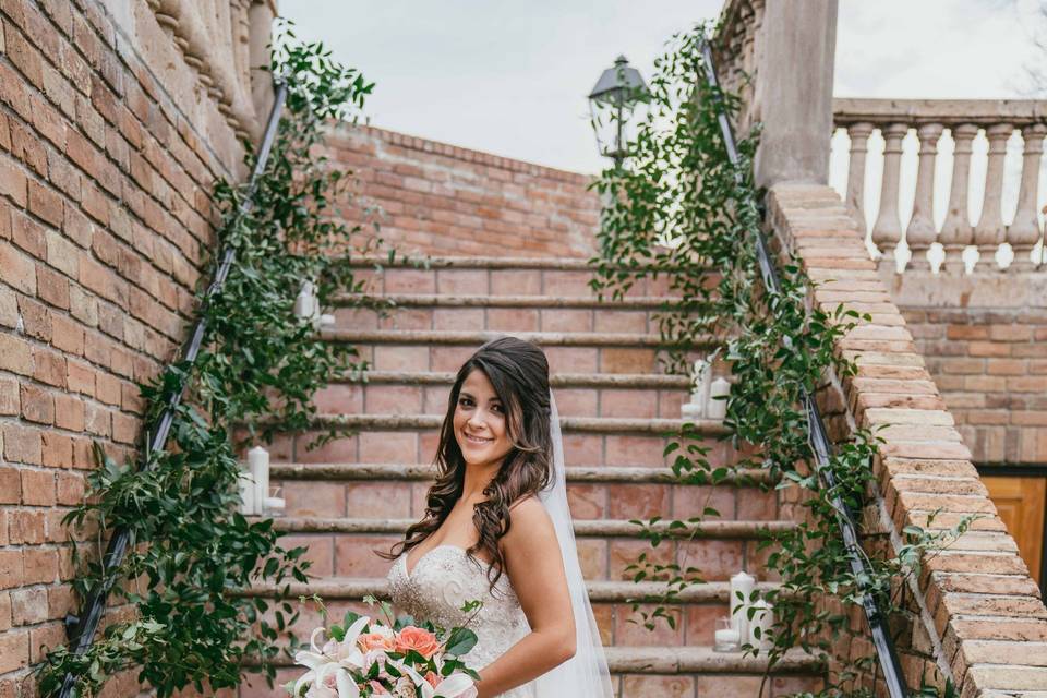 Bride on her wedding day