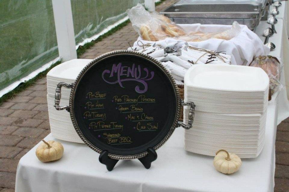 Your wedding menu