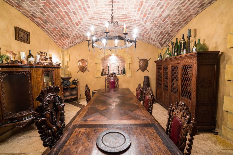 Extravagant wine cellar