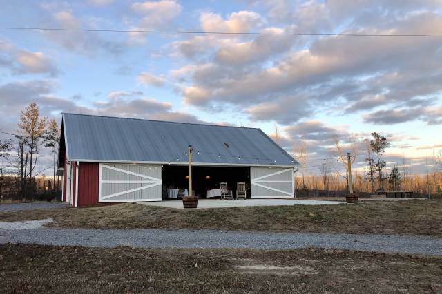 Barn doors open