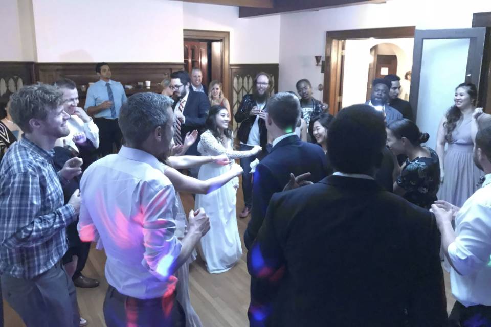 All eyes on the couple