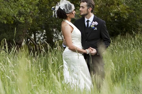 Newlyweds in the field