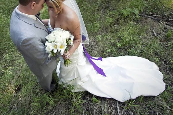 Groom and his bride