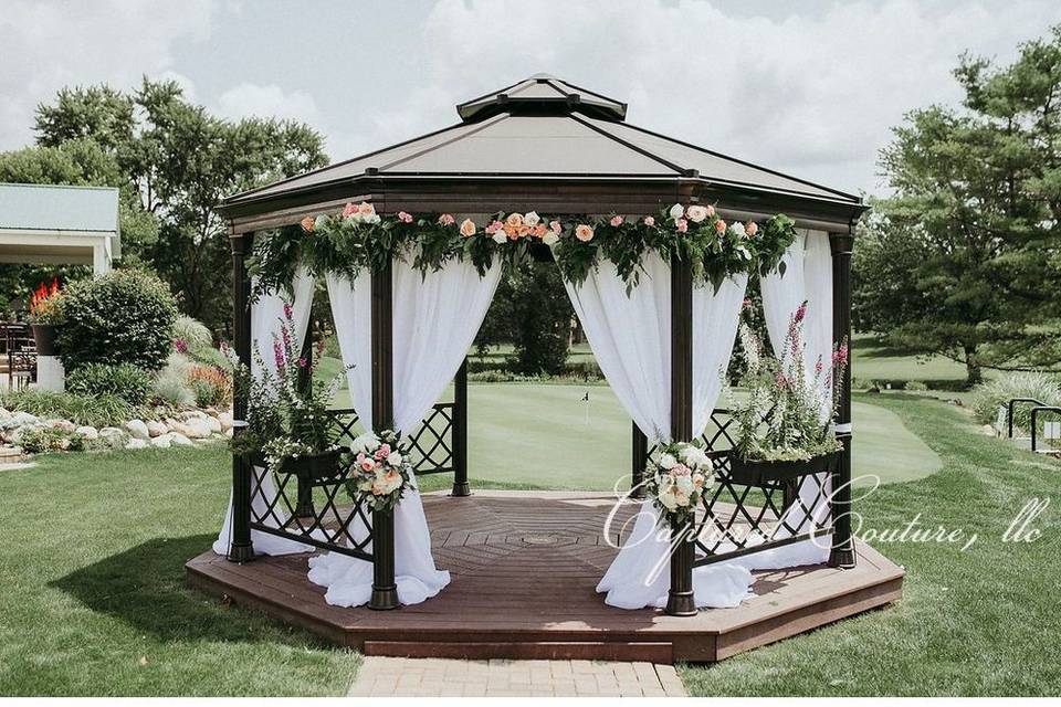 Gazebo wedding setup