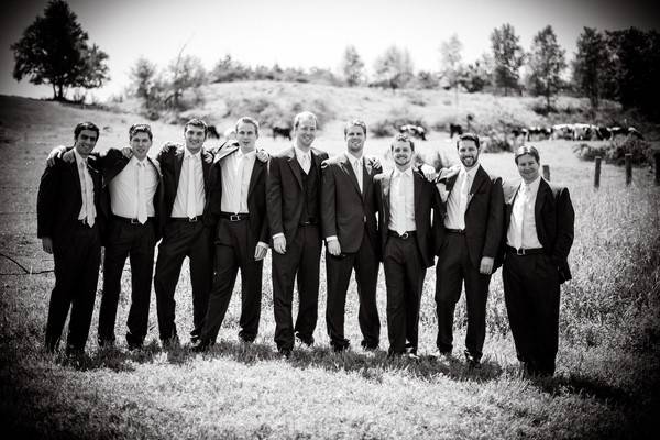 The groom and groomsmen