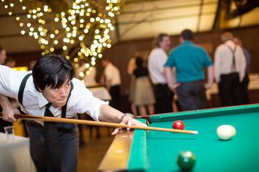 Pool table in the bar