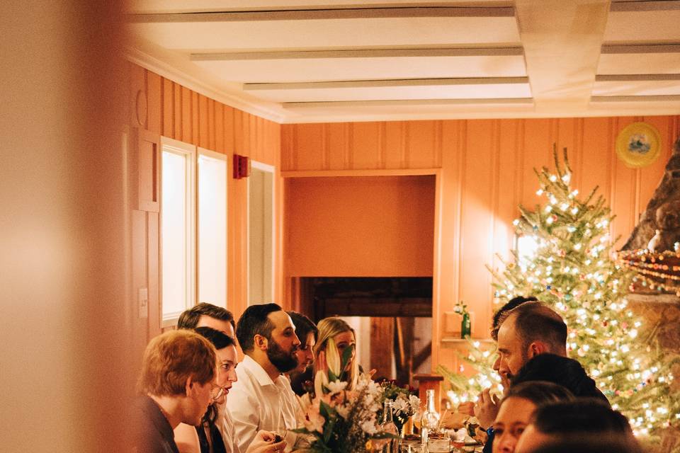 Christmastime wedding