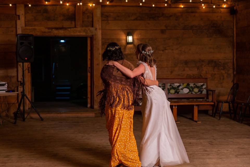 Dancing in the barn