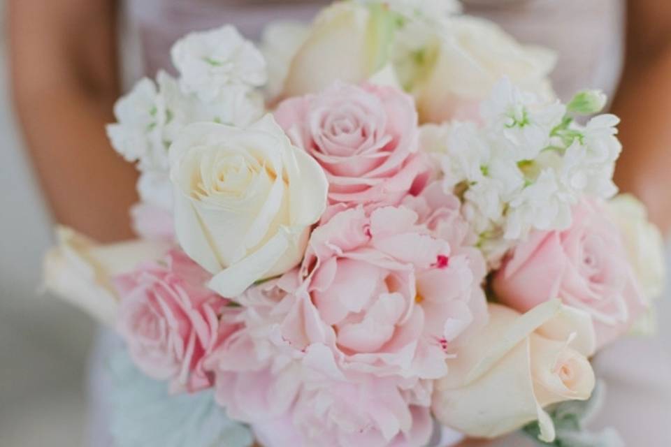 Perfect pink and white bouquet