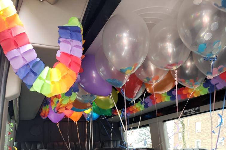Sprinter Van balloons